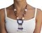 Pearl Onyx Silver Gold Stone Gold Necklace 5