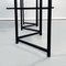 Modern Italian Black Metal and Tempered Glass Bookcase, 1990s 17