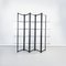 Modern Italian Black Metal and Tempered Glass Bookcase, 1990s 2