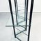 Modern Italian Black Metal and Tempered Glass Bookcase, 1990s, Image 11