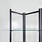 Modern Italian Black Metal and Tempered Glass Bookcase, 1990s 7