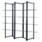 Modern Italian Black Metal and Tempered Glass Bookcase, 1990s, Image 1