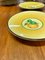 Yellow Bellona Dinner Plates from Faience factory Aluminia, Set of 18 4