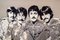 Besticktes italienisches Kopfteil mit den Beatles, 1980er 3