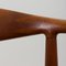 Sedia nr. 503 in teak e pelle di Hans J. Wegner per Johannes Hansen, anni '60, set di 2, Immagine 10