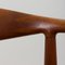 Teak and Leather The Chair Model 503 by Hans J. Wegner for Johannes Hansen, 1960s, Set of 2 10