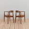 Teak and Leather The Chair Model 503 by Hans J. Wegner for Johannes Hansen, 1960s, Set of 2, Image 3