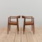 Teak and Leather The Chair Model 503 by Hans J. Wegner for Johannes Hansen, 1960s, Set of 2 5