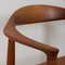 Silla The Chair modelo 503 de teca y cuero de Hans J. Wegner para Johannes Hansen, años 60. Juego de 2, Imagen 11