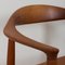 Teak and Leather The Chair Model 503 by Hans J. Wegner for Johannes Hansen, 1960s, Set of 2 11