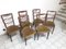 Chaises d'Appoint en Noyer, 1960s, Set de 6 1