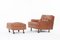 Lounge Chair and Footrest by Marc Zanuso for Arflex, 1960, Set of 2 1