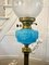 Antique Victorian Brass Corinthian Column Oil Lamp 3