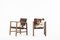 Armchairs in Cow Skin and Oak, 1950, Set of 2, Image 1