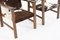 Armchairs in Cow Skin and Oak, 1950, Set of 2 6