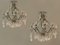 Large Antique Italian Mirrored Crystal Sconces, Set of 2 12