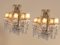 Large Antique Italian Mirrored Crystal Sconces, Set of 2 4