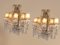 Large Antique Italian Mirrored Crystal Sconces, Set of 2, Image 4