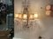Große antike italienische Wandleuchten aus verspiegeltem Kristallglas, 2er Set 2