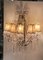 Large Antique Italian Mirrored Crystal Sconces, Set of 2 5