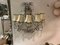 Large Antique Italian Mirrored Crystal Sconces, Set of 2 1