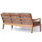 Danish Three Seater Sofa with Wooden Frame in Cherry, 1960s, Image 11