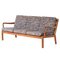 Danish Three Seater Sofa with Wooden Frame in Cherry, 1960s, Image 7