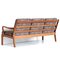 Danish Three Seater Sofa with Wooden Frame in Cherry, 1960s, Image 10