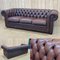 Leather 3-Seater Chesterfield Sofa, 1990s 23