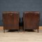 20th Century Dutch Leather Club Chairs, Set of 2, Image 5