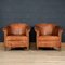 20th Century Dutch Leather Club Chairs, Set of 2 3