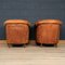 20th Century Dutch Leather Club Chairs, Set of 2 6