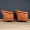 20th Century Dutch Leather Club Chairs, Set of 2 5