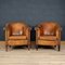 20th Century Dutch Leather Club Chairs, Set of 2 2