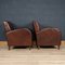 20th Century Dutch Leather Club Chairs, Set of 2 3