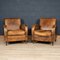 20th Century Dutch Leather Club Chairs, Set of 2, Image 3