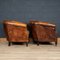 20th Century Dutch Leather Club Chairs, Set of 2, Image 6
