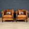 20th Century Dutch Leather Club Chairs, Set of 2 3