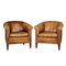 20th Century Dutch Leather Club Chairs, Set of 2 1