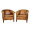 20th Century Dutch Leather Club Chairs, Set of 2, Image 1