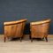 20th Century Dutch Leather Club Chairs, Set of 2 4