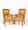 Art Nouveau Arts and Crafts Armchairs in Oak by Royal H.F. Jansen & Zonen Amsterdam, Set of 2 1