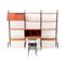 Mid-Century Modern Teak Modular Wall Unit by Louis Van Teeffelen for Wébé, 1950s, Set of 14 5