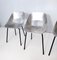 Aluminium Tulipe Tonneu Stühle von Pierre Guariche, France, 3er Set 6