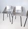 Aluminum Tulipe Tonneu Chairs by Pierre Guariche, France, Set of 3 6