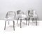 Aluminum Tulipe Tonneu Chairs by Pierre Guariche, France, Set of 3 5