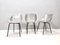 Aluminium Tulipe Tonneu Stühle von Pierre Guariche, France, 3er Set 3