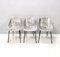 Aluminium Tulipe Tonneu Stühle von Pierre Guariche, France, 3er Set 4