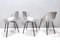 Aluminium Tulipe Tonneu Stühle von Pierre Guariche, France, 3er Set 1