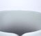 Tavolino da caffè vintage bianco con ripiano in vetro, Immagine 6